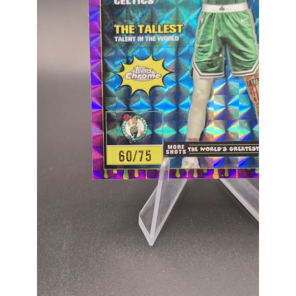 2025-26 Topps Chrome Jayson Tatum ##TT-9 Tall Tales Purple Geometric /75 Celtics